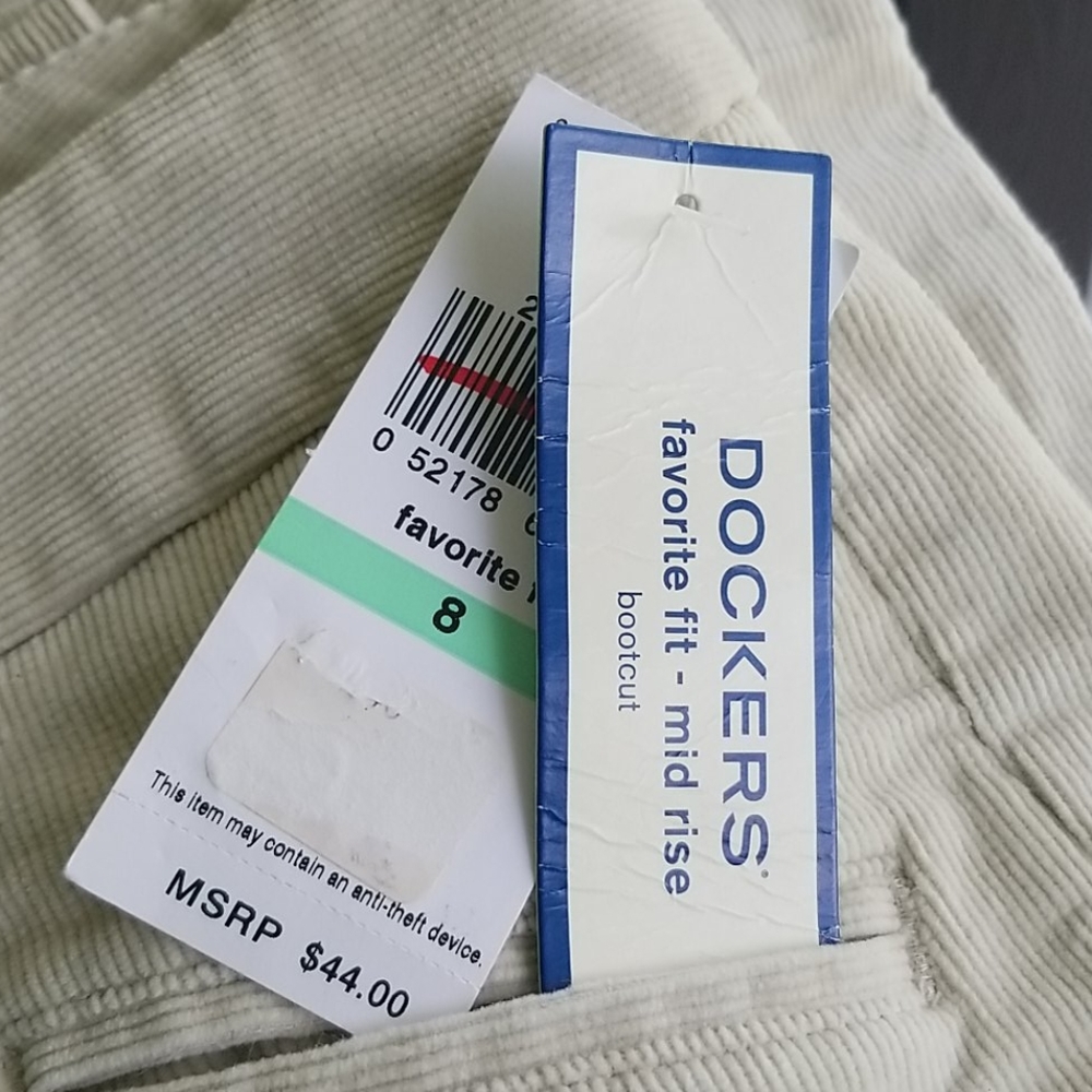NWT Dockers Corduroy Favorite Fit Pants Bootcut Womens Size 8 - Picture 7 of 10